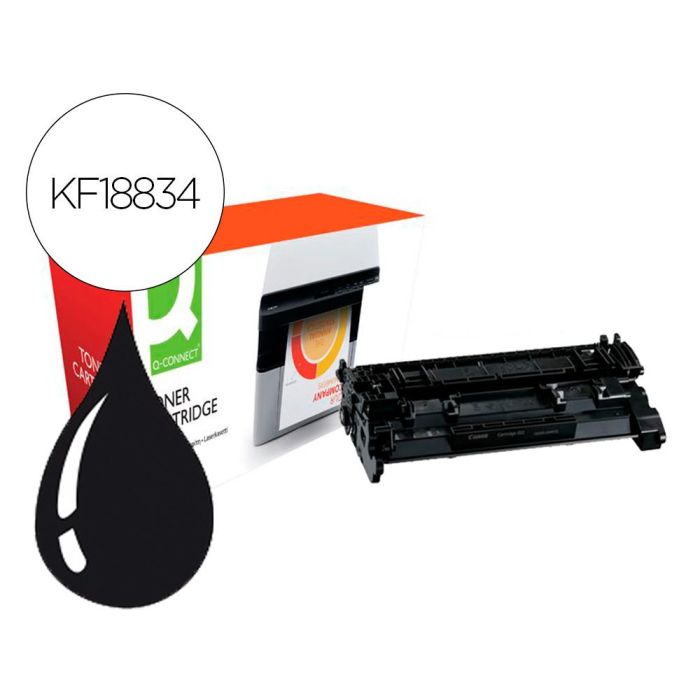 Toner Compatible Q-Connect Canon Lbp214-Hy I-Sensys Lbp 212 - 214 - 215 Alto Rendimiento Negro 9200