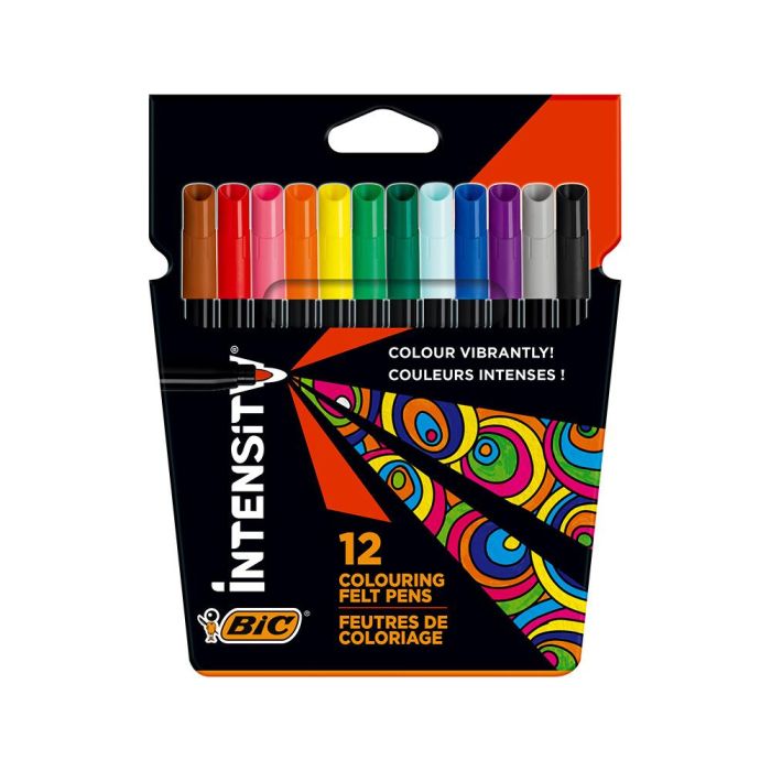 Rotulador Bic Intensity Estuche De 12 Colores Surtidos 1