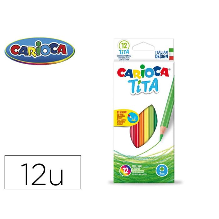 Carioca Lápices De Colores Tita Surtidos Estuche 12 Ud