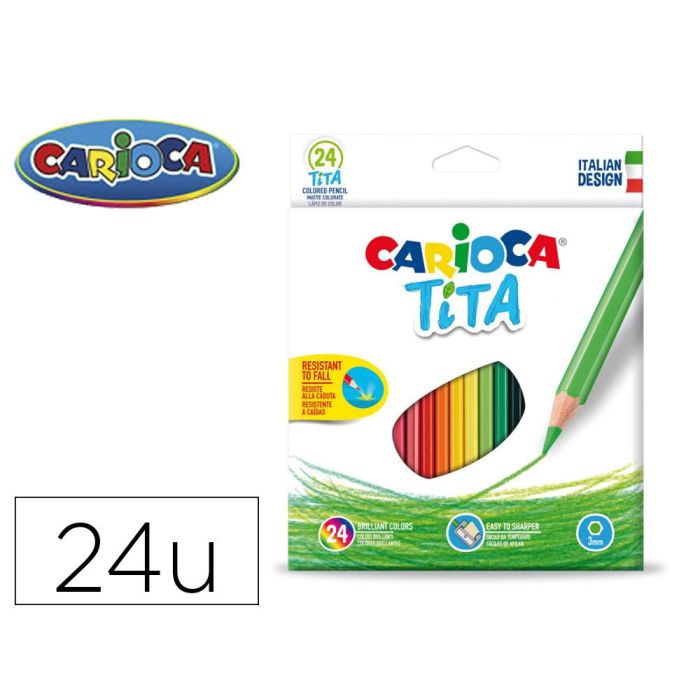 Carioca Lápices De Colores Tita C-Surtidos Estuche 24 Ud