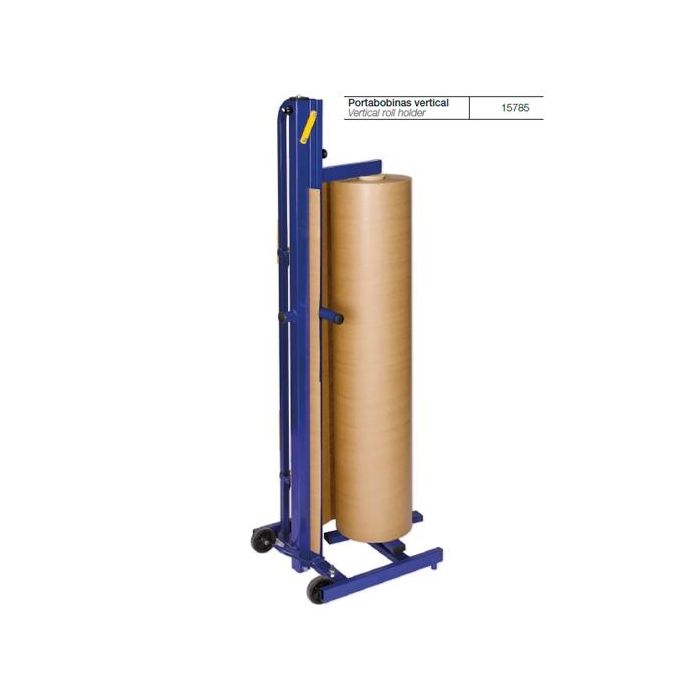 Fabrisa portabobinas vertical para rollos hasta 1,20m ancho kraft industrial