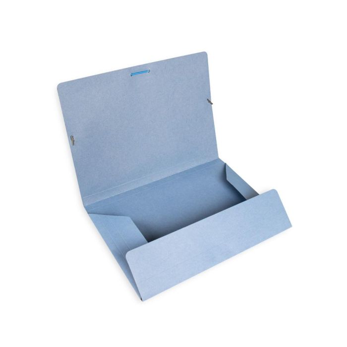 Carpeta Liderpapel Gomas Folio 3 Solapas Carton Pintado Azul 1