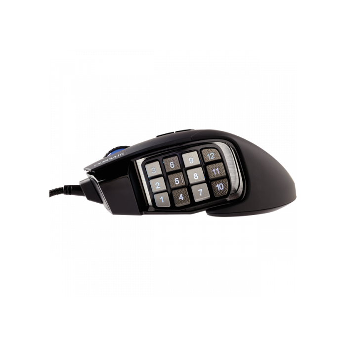 Corsair Scimitar RGB Elite ratón mano derecha USB tipo A Óptico 18000 DPI 3