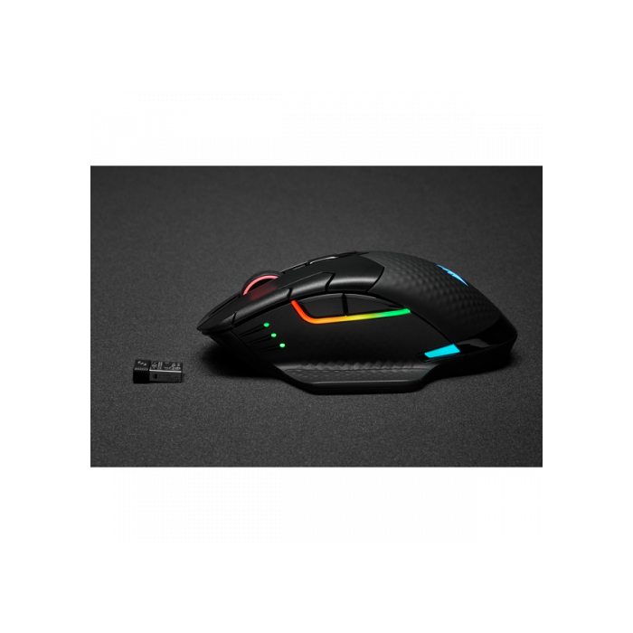 Corsair DARK CORE RGB PRO ratón mano derecha RF Wireless+Bluetooth+USB Type-A Óptico 18000 DPI 15