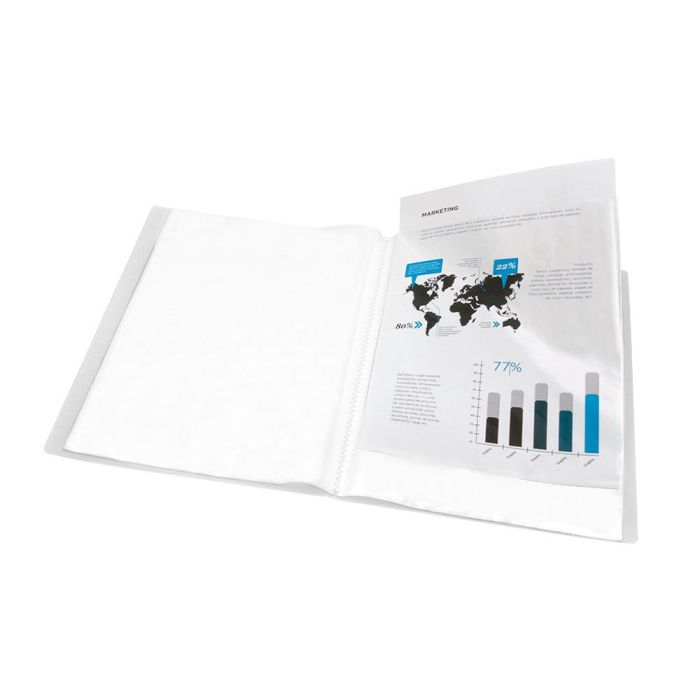 Carpeta Liderpapel Escaparate 80 Fundas Polipropileno Din A4 Transparente 6