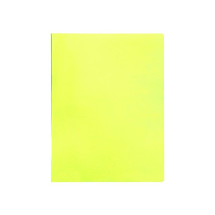 Carpeta Liderpapel Escaparate 80 Fundas Polipropileno Din A4 Amarillo Fluor Opaco 1