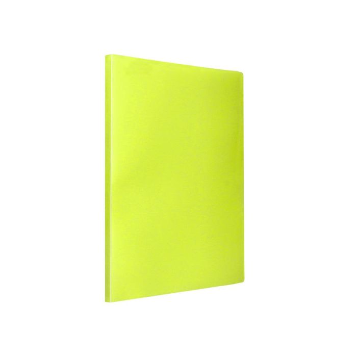 Carpeta Liderpapel Escaparate 80 Fundas Polipropileno Din A4 Amarillo Fluor Opaco 3