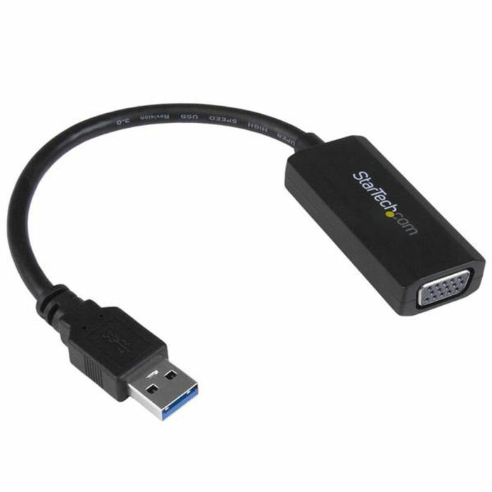 Adaptador USB 3.0 a VGA Startech USB32VGAV Negro Gris 1