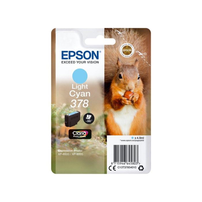 Cartucho de Tinta Original Epson C13T37854010 Cian Cian Claro 1