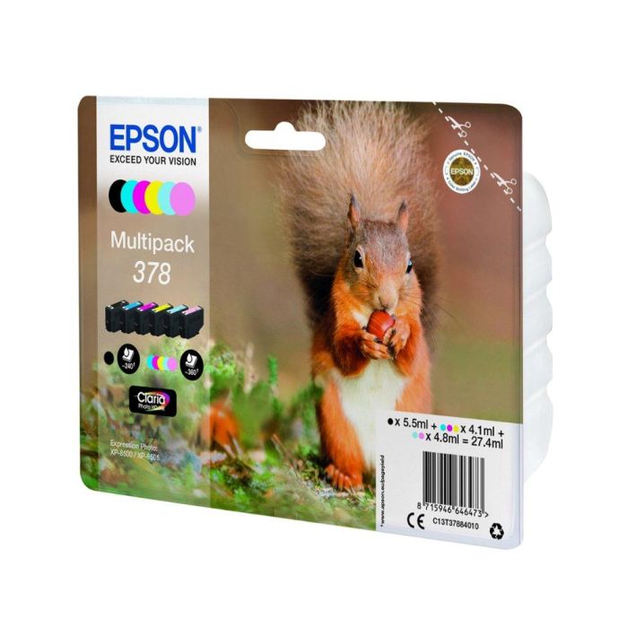 Ink-Jet Epson 378 Expression Home Xp-8605 - 15000 - 8500 Negro Amarillo Cian Magenta Cian Claro Magenta Claro 360 3