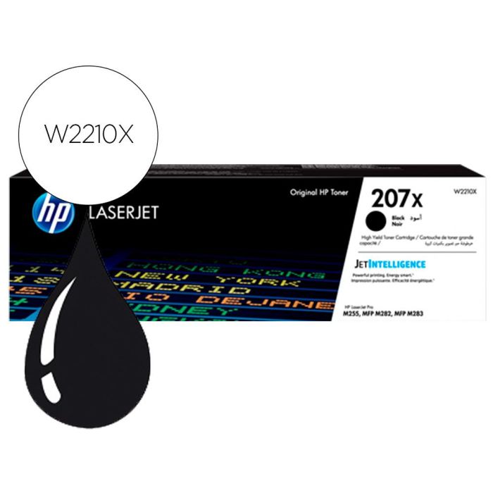 Hp Toner Negro Laserjet Color Pro Mfp -M282Nw-M283Fdn-M283Fdw-Pro M255Dw - Nº 207X