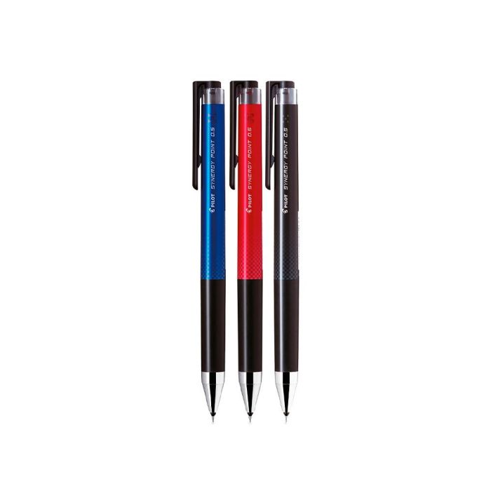 Boligrafo Pilot Synergy Point Retractil Sujecion De Caucho Tinta Gel 0,5 mm Negro 12 unidades 2