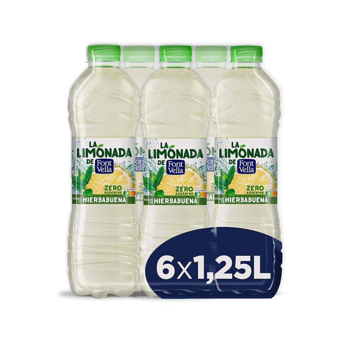 Agua Mineral Natural Font Vella Lim0Nada Zero Con Zumo De Limon Botella 1,25 L 4