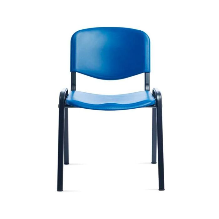 Silla Rocada Confidente Estructura Metalica Respaldo Y Asiento En Polimero Color Azul 1