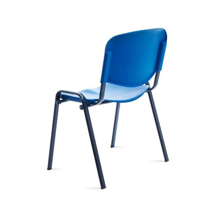 Silla Rocada Confidente Estructura Metalica Respaldo Y Asiento En Polimero Color Azul 3