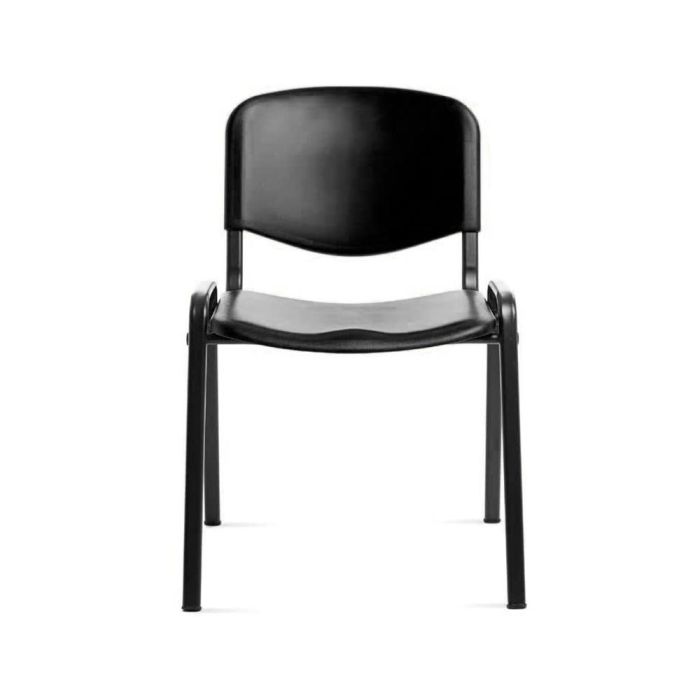 Silla Rocada Confidente Estructura Metalica Respaldo Y Asiento En Polimero Color Negro 1