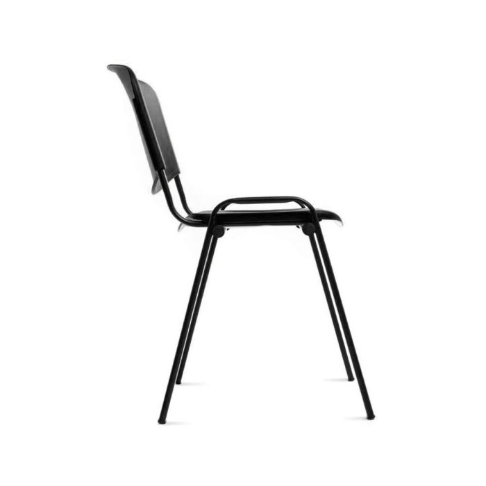 Silla Rocada Confidente Estructura Metalica Respaldo Y Asiento En Polimero Color Negro 2