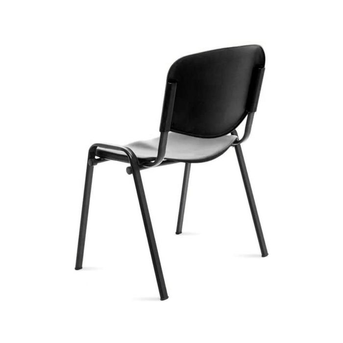 Silla Rocada Confidente Estructura Metalica Respaldo Y Asiento En Polimero Color Negro 3