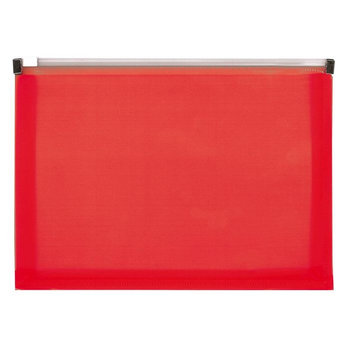 Carpeta Dossier Liderpapel A3 Cierre De Cremallera Rojo Translucido 10 unidades 2