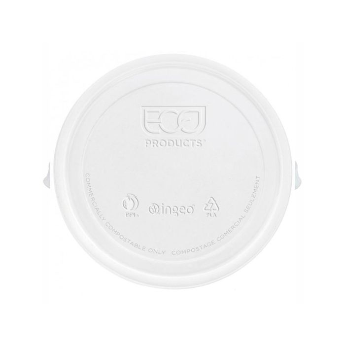 Tapa De Plastico Biodegradable Para Vaso De 195-220 Cc Paquete De 100 Unidades