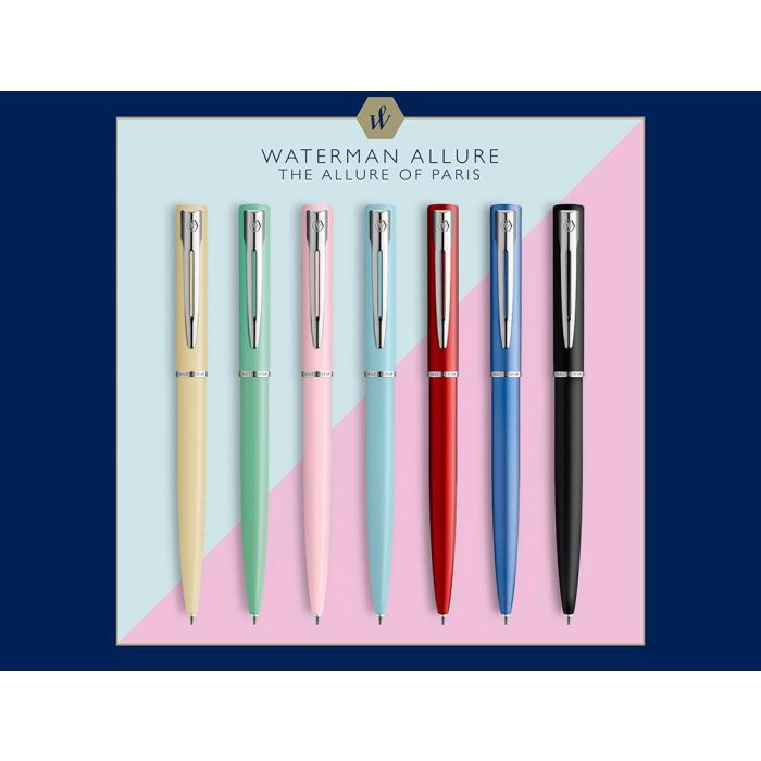 Waterman Bolígrafo Allure Pastel Punta Media Estuche De Regalo Lacado Verde 6