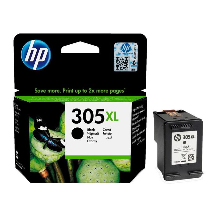 Ink-Jet Hp 305XL Deskjet 1210 - 1212 - 1255 - 2732 - 2752 - 4155 - 4158 Envy 6020 - 6052 -6055 - 6420 Negro 240 3