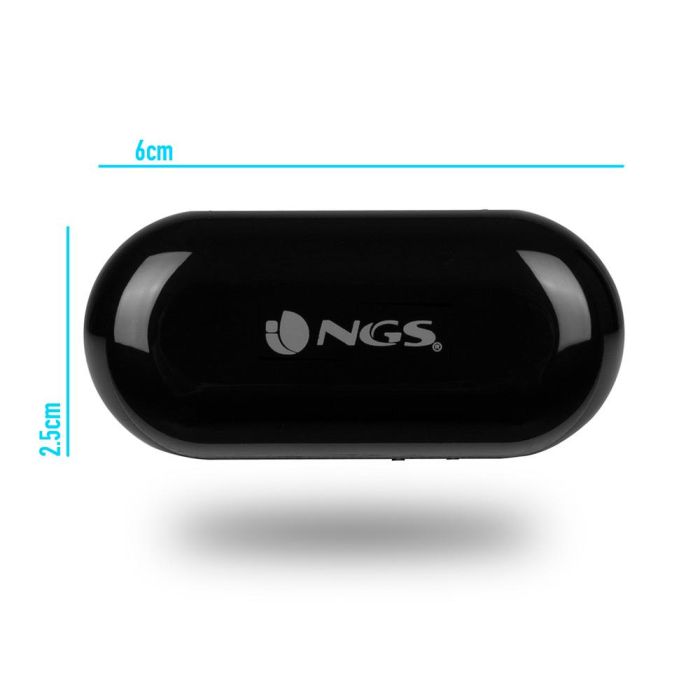 Auriculares Bluetooth NGS ELEC-HEADP-0338 300 mAh Negro USB 3 Auriculares Bluetooth NGS ELEC-HEADP-0338 300 mAh Negro USB 3