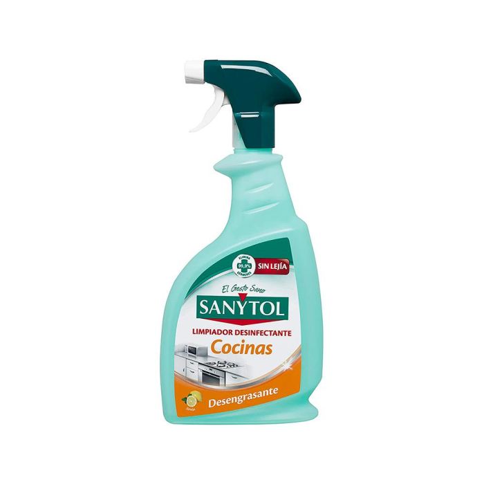 Limpiador Desinfectante Sanytol Para Cocinas Con Pistola Pulverizadora Bote De 750 mL 1