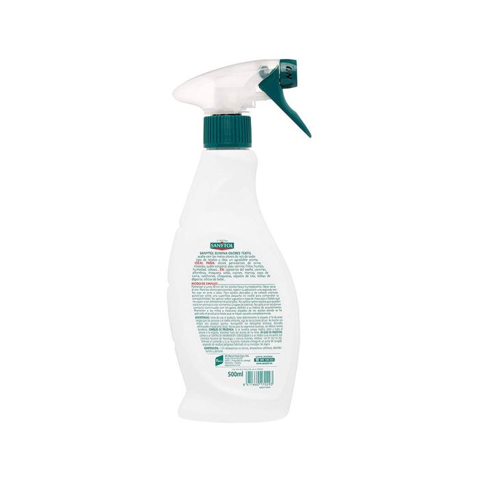 Quitaolor Desinfectante Sanytol Para Textil Con Pulverizador Bote De 500 mL 2