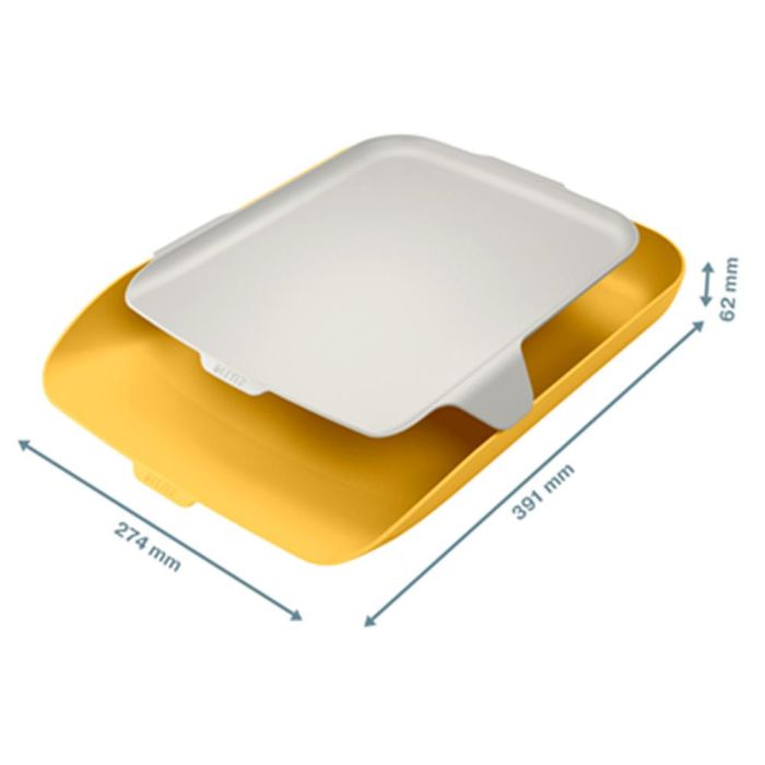 Bandeja Sobremesa Plastico Leitz Cosy Amarillo 274x62X391 mm 1