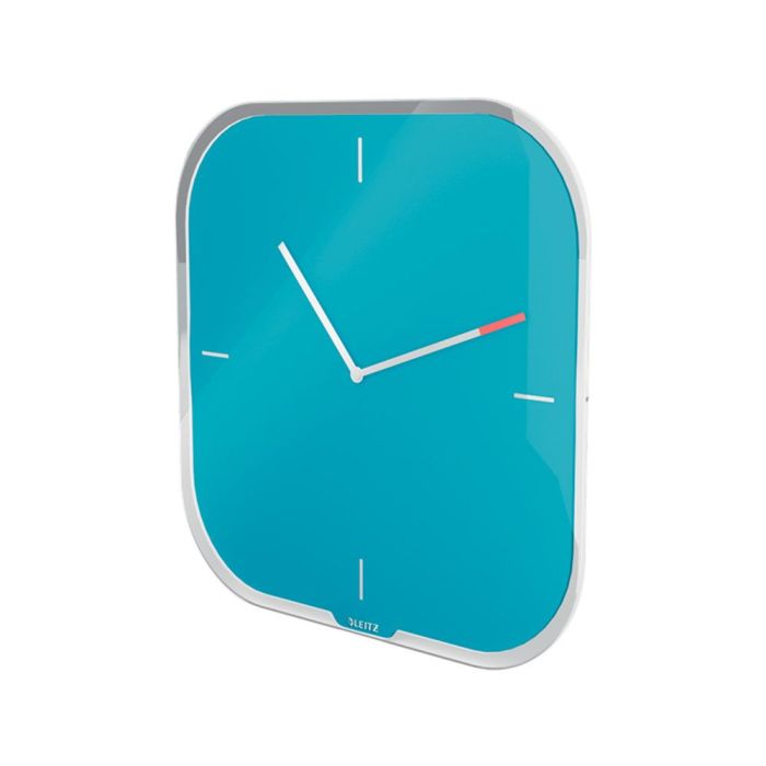 Leitz reloj de cristal cosy silencioso azul calma 2