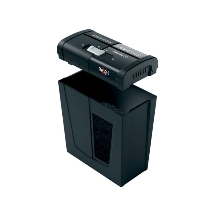 Destructora De Documentos Rexel Secure S5 Eu Capacidad 5 Hojas Grapas Clips Tarjetas Y Cd Papelera 10 L 2