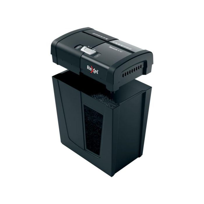 Destructora De Documentos Rexel Secure X10 Eu Capacidad 10 Hojas Grapas Clips Tarjetas Y Cd 18 L 5