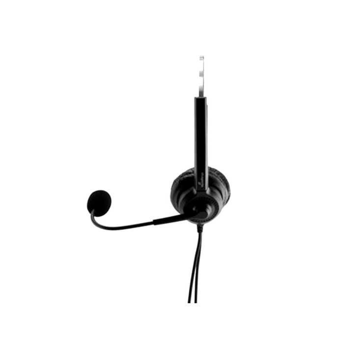Auricular Mediarange Biaural Diadema Con Microfono Cable 2 Mt 1