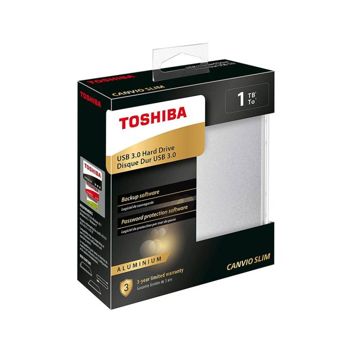 Disco Duro Externo Toshiba HDTD310ES3DA Plata USB 1 TB 1 TB HDD Micro USB B USB 3.2 7