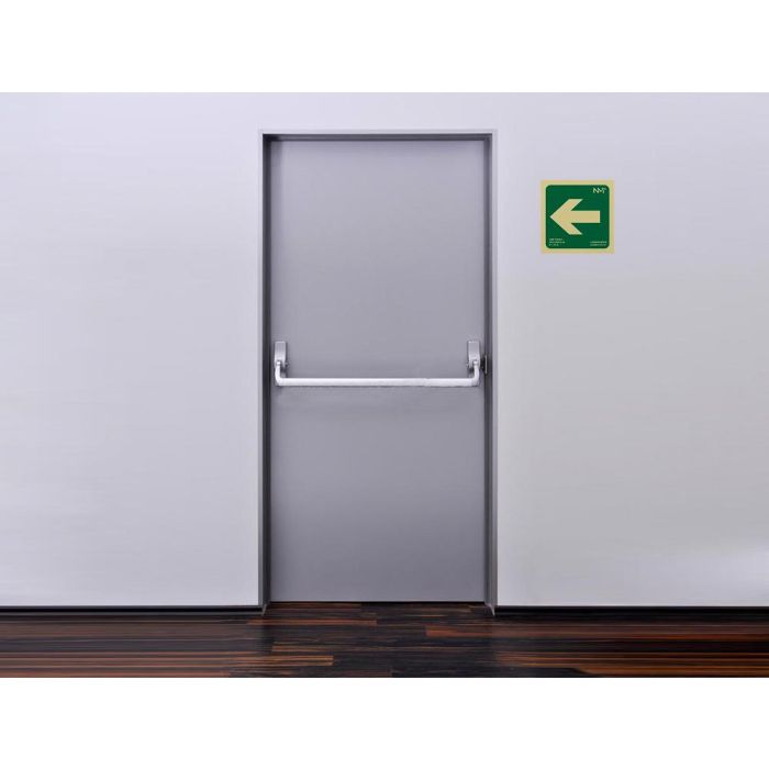 Pictograma Archivo 2000 Flecha Izquierda Pvc Verde Luminiscente 224x224 mm 3