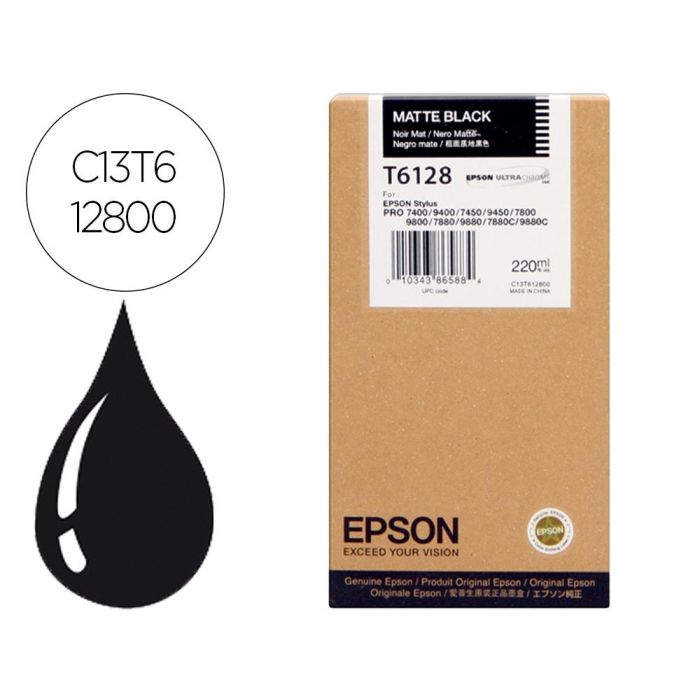 Ink-Jet Epson Gf Stylus Photo 7450-9450- 7400-9400-7880- 9880-7800-9800 Negro Mate Alta Capacidad<-