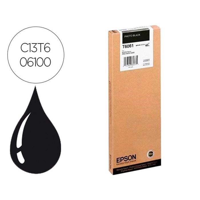 Epson Tinta Negro Photo Gf Stylus Pro 4880, 4800 *Alta Capacidad*