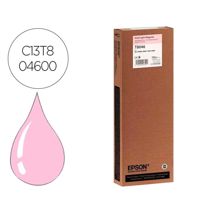 Ink-Jet Epson Gf Surecolor Serie Sc-P Vivid Light Magenta Ultrachrome Hdx-Hd 700 mL