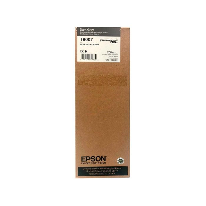 Ink-Jet Epson Singlepack Dark Gray T800700 Ultrachrome Pro 700 mL 1