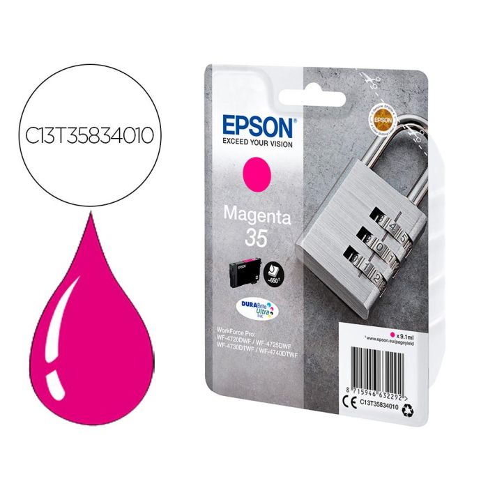 Epson Tinta Magenta Workforce Sx 35 Durabrite Ultra Ink