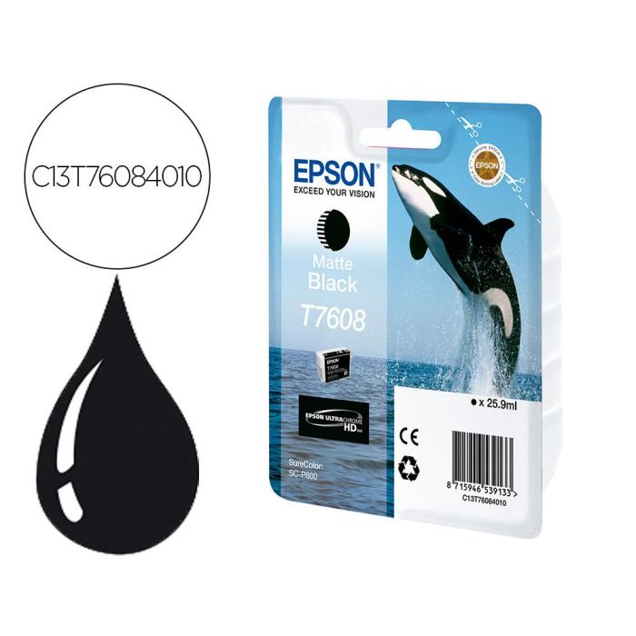 Cartucho de Tinta Original Epson C13T76084N10 Negro mate