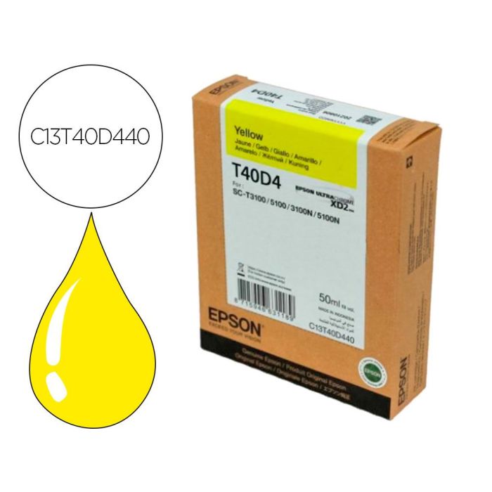 Epson Tinta Amarillo Ultrachrome Xd2 Sc-3100, Sc-T5100