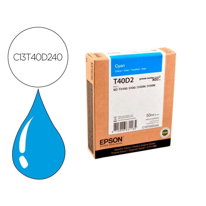 Epson Tinta Cian Ultrachrome Xd2 Sc-3100, Sc-T5100