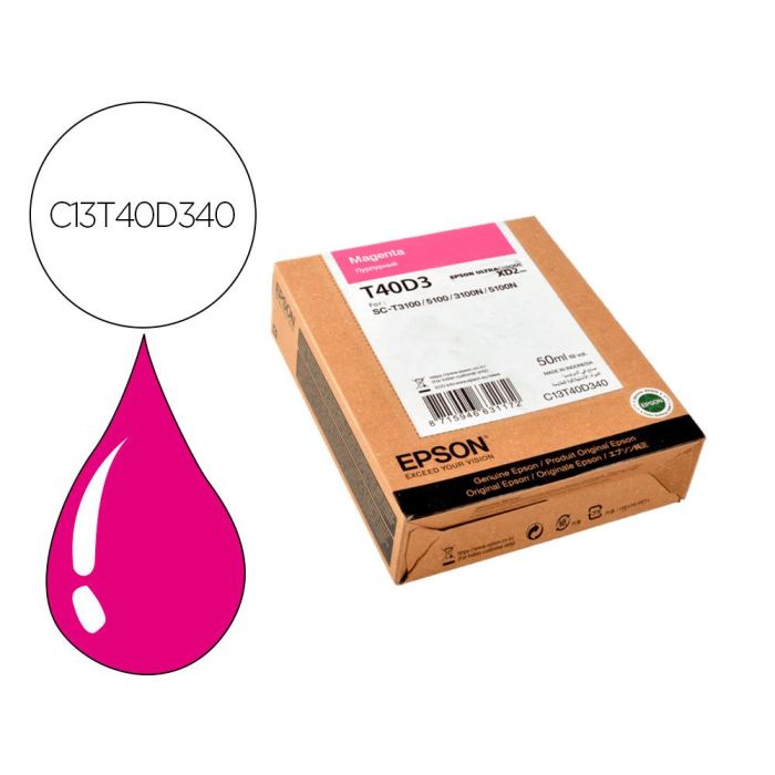 Cartucho de Tinta Original Epson C13T40D34N Magenta