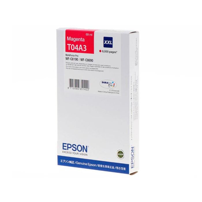 Pack de Tinta y Papel Fotográfico Epson C13T04A34N Blanco Magenta 1