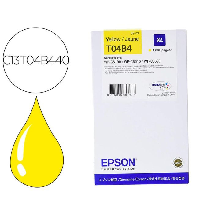 Ink-Jet Epson Wf-C81Xx - Wf-C86Xx XL Amarillo