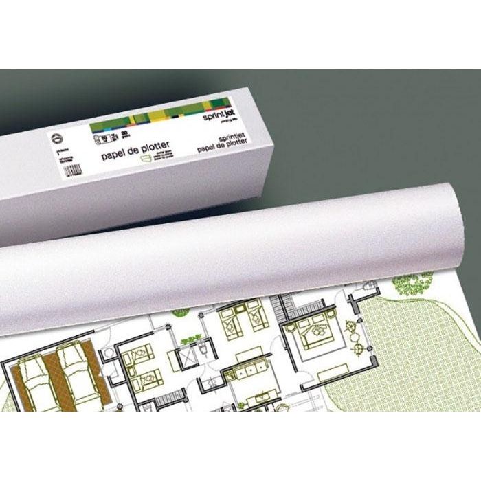 Fabrisa rollo de papel para plotter 610(24")x50mmx30m 180 gr blanco mate