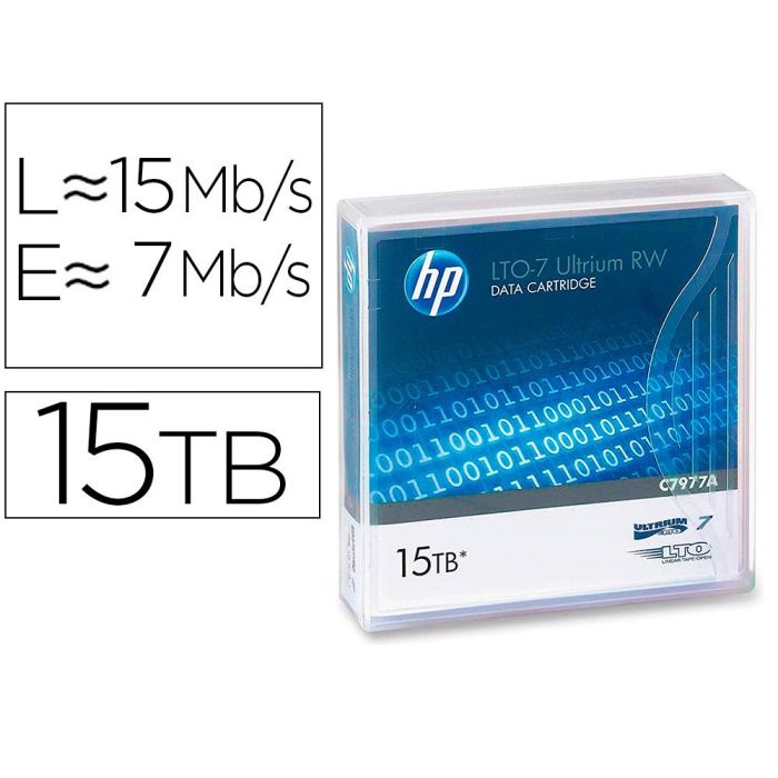 Cinta Datos Hp Lto Ultrium 7 Supl 15 Tb Rw-1000 Paginas