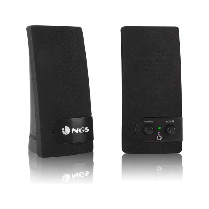 Altavoz Ngs Multimedia 2.0 Rms 2 W Alimentacion Usb Con Interruptor Volumen Color Negro 2